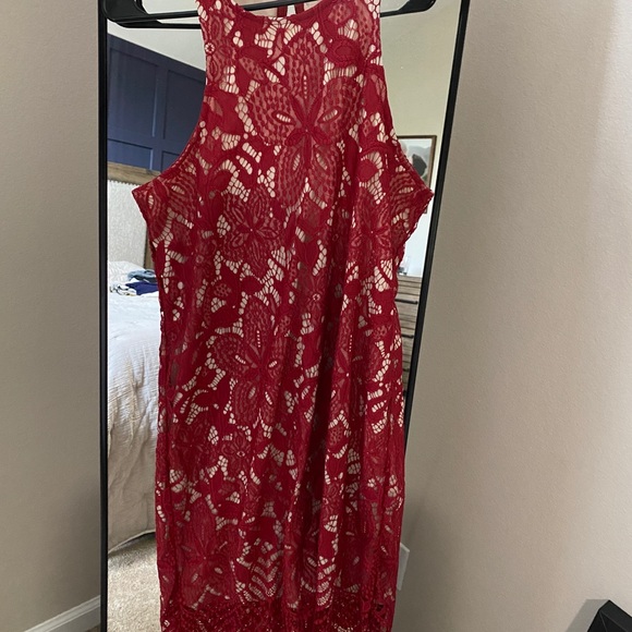 Red Lace Dress - Picture 5 of 5